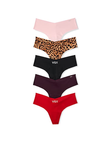 Victoria's Secret - 5-Pack VSX No-Show Thong Panties