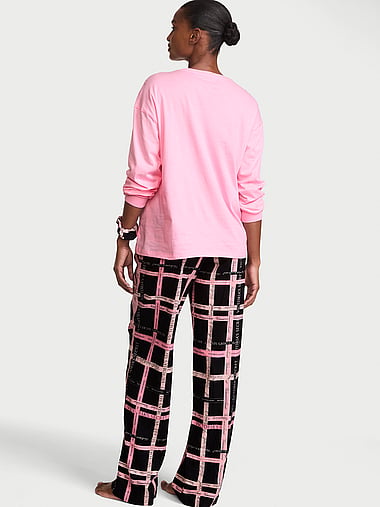 Victoria's Secret - CozyFlannel™ Long Tee-Jama & Scrunchie Set, image 2