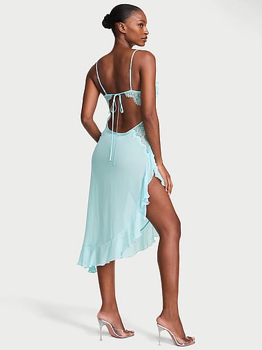 Dream Angels - Vintage Victoria Silk Chiffon & Lace Slip, image 2