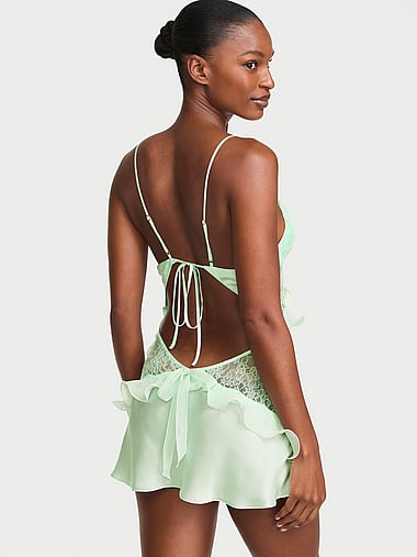 Dream Angels - Vintage Victoria Satin & Lace Mini Slip, image 2