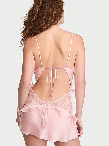 Dream Angels - Vintage Victoria Satin & Lace Mini Slip, image 2
