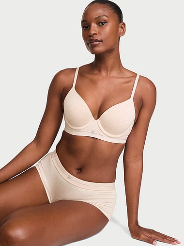 The T-shirt - Perfect Shape Signature Shine Cotton Push-Up Bra, image 1