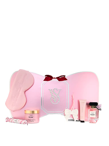 Fine Fragrance - 6-Piece Tease Delicious Gift Set ft. Exclusive Shimmer Body Frosting, a Scented Ceramic, & Sleep Mask