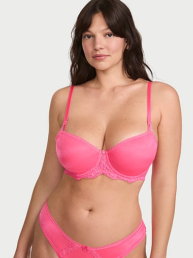 Dream Angels - Wicked Sheer Shimmer Unlined Balconette Bra, image 1