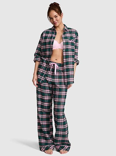 PINK - Favorite Flannel Long Pajama Set, image 1