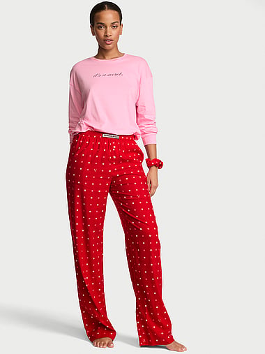 Victoria's Secret - CozyFlannel™ Long Tee-Jama & Scrunchie Set, image 1
