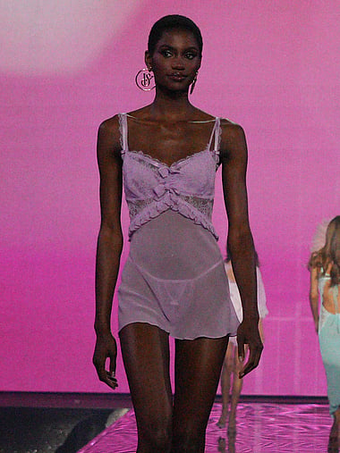 Dream Angels - Vintage Victoria Satin & Lace Mini Slip, image 2