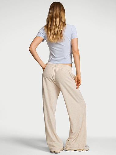 Angel Essentials - Plush Velour Wide-Leg Pants, image 2