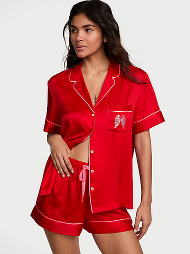 Victoria's Secret - Signature Satin Short Pajama Set, image 1