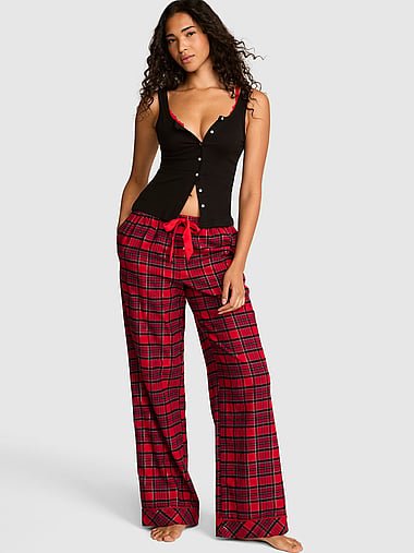 PINK - Favorite Flannel Pajama Pants, image 1