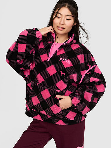 PINK - Snug As A Hug Mock-Neck Pullover, image 1