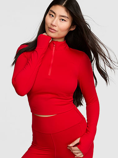 PINK - PINK Relay™ FleeceFlex Half-Zip Top, image 1