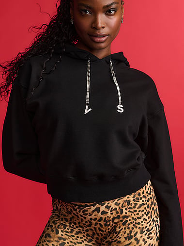 Angel Essentials - Iconic Fleece Diamanté Drawcord Hoodie, image 1