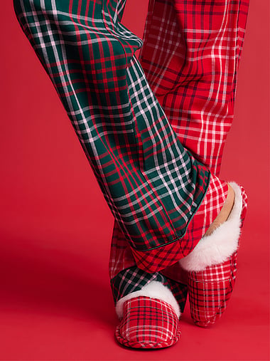 Victoria's Secret - CozyFlannel™ Faux Fur Closed-Toe Slippers, image 1