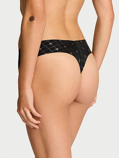 No-Show - No-Show Foil-Print Thong Panty, image 2