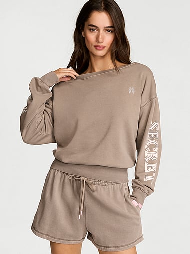 Angel Essentials - Off-Duty Terry Boatneck Sweatshirt, image 1