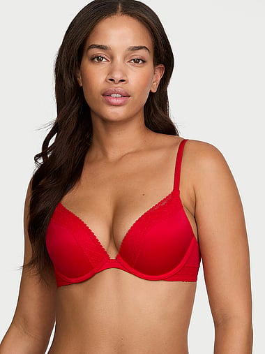 Body by Victoria - Lace-Trim Push-Up Bra, image 1