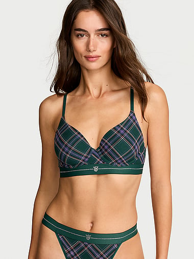 The T-shirt - Signature Shine Cotton Lightly Lined Full-Coverage Bra, image 1