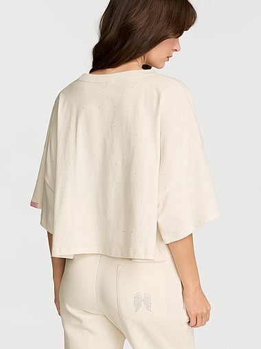 Angel Essentials - 100% Cotton  Oversize Crop Tee, image 2
