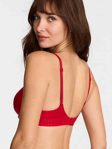 Body by Victoria - Lace-Trim Lightly Lined Full-Coverage Bra, image 2