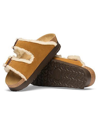 Birkenstock - Arizona Platform Flex Shearling Sandals, image 2
