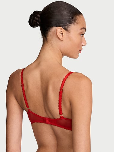 Dream Angels - Wicked Unlined Shimmer Bow Embroidery Balconette Bra, image 2