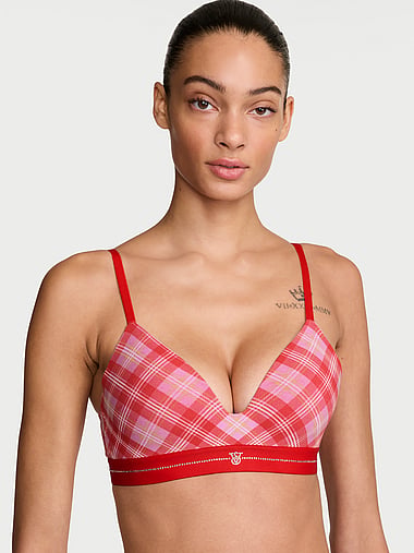 The T-shirt - Signature Shine Cotton Lightly Lined Wireless Bra, image 1