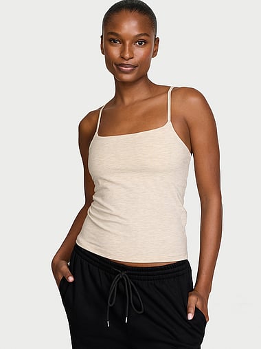 Angel Essentials - Cotton Shelf-Bra Tank Top, image 1