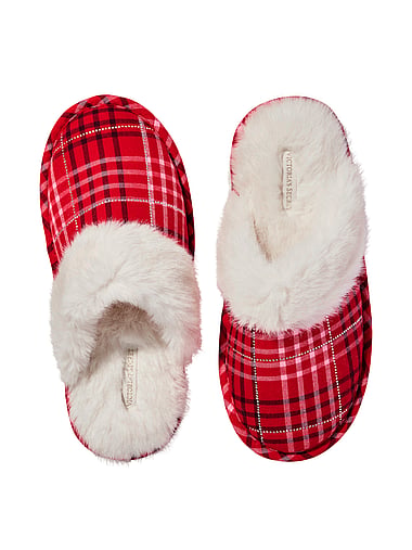 Victoria's Secret - CozyFlannel™ Faux Fur Closed-Toe Slippers, image 2