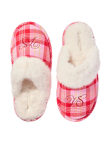 Victoria's Secret - CozyFlannel™ Faux Fur Closed-Toe Slippers, image 1