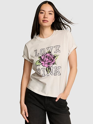 PINK - Campus Cotton™ Classic Tee, image 1
