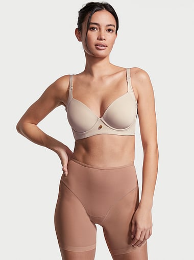 Шорты, с утяжкой, моделирует силуэт, полупрозрачная ткань — Victoria's Secret