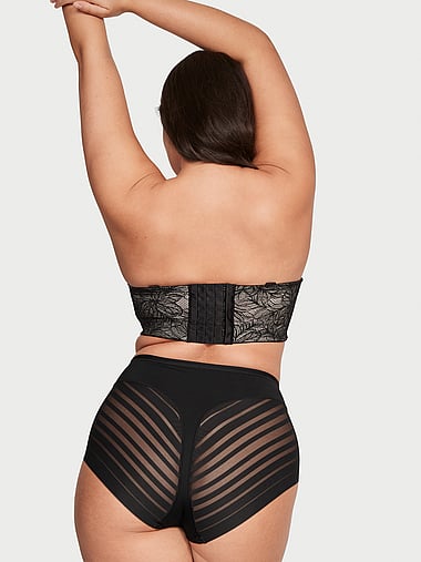 Firm Compression Strapless Lace Longline Bra