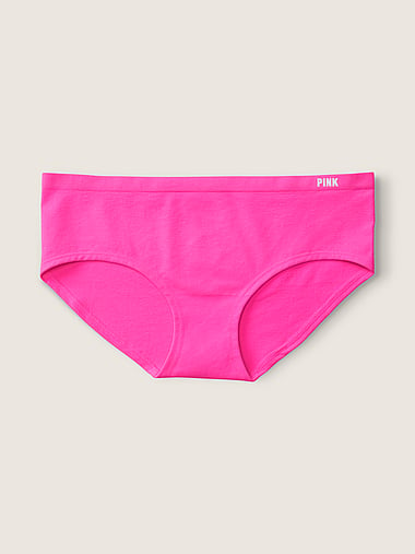 3-Count Victoria's Secret PINK Variety Seamless Bikini Hipster Panty Underwear 