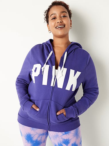 victoria secret pink pullover moletom com capuz