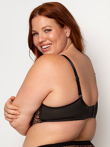 Curvy Couture - Sheer Mesh Full Coverage Unlined Underwire Bra, image 2