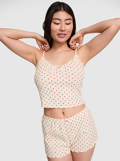 Drop Needle Pointelle Tank Top