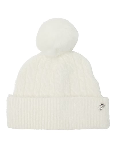 Buy Fuzzy Feels Beanie, Winter White - Order Hats online - PINK US