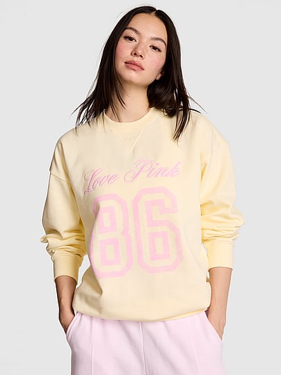 Sweatshirt Victoria's Secret Rose CALI – Manches Snap Up, Sport, Neuf Avec Étiquettes