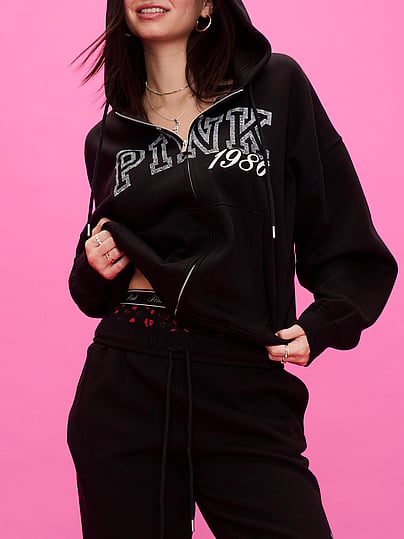 Buy Campus Fleece™ Full-Zip Hoodie, Pure Black Spring - Order