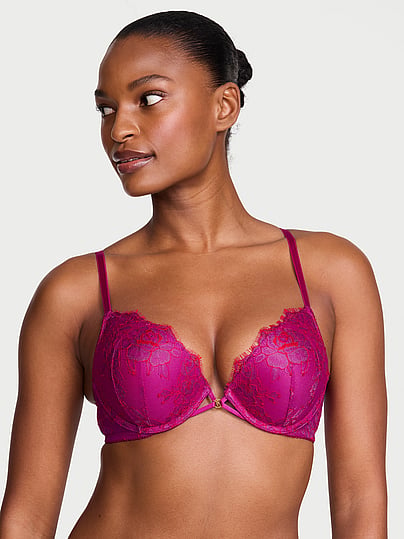 Buy Bombshell Logo Shine Strap Add-2-Cups Push-Up Bra, Leopard