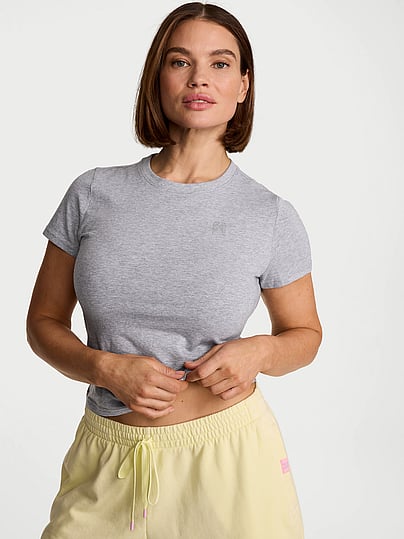 Stretch Cotton Fitted Tee