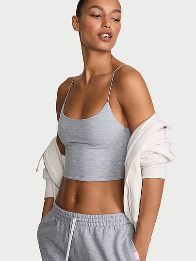 Buy Cotton Tank Top, Medium Heather Grey - Order Tops online