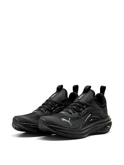 Pink Puma Softride Enzo 6 Hype Sneakers In Black