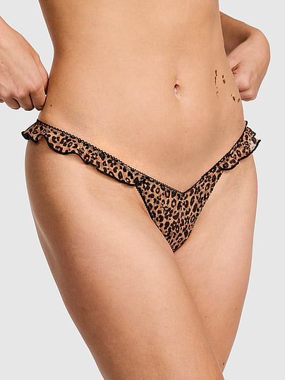 Pink Wink™ Flutter Thong Panty In Print
