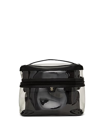 Buy 4-Piece Makeup Bag, Pink And Black Stripe - Order Cosmetic