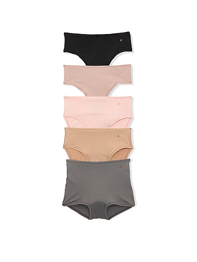 Victoria's Secret Love Cloud 5-pack Mixed Silhouette Mid-rise Panties In Print