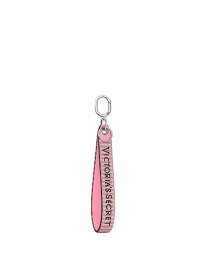 Buy Slim Wristlet Strap Keychain, Victoria Pink Logo - Order Small