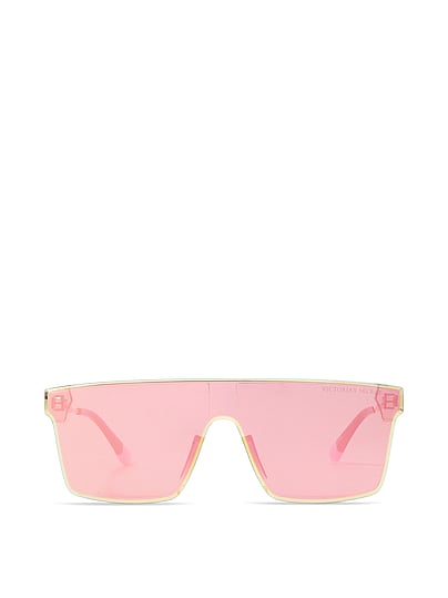 flat top shield sunglasses