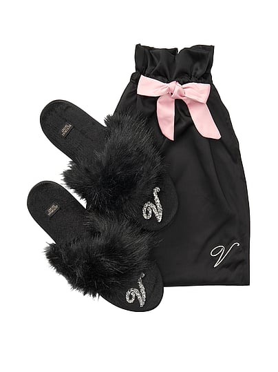 victoria secret fur slippers